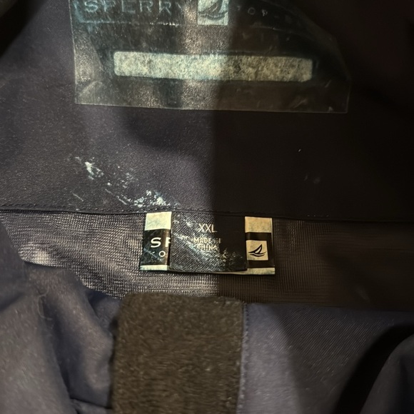 Sperry Top-Sider Navy Rain Jacket - Picture 5 of 8